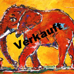  Elefant 80 x 100 cm