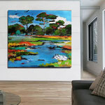 Landschaft 120 x 120 