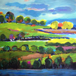 Landschaft 120 x 120 cm
