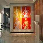 4-teilig x 200 x 160 cm