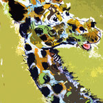 Giraffe  60 x 30 cm, verkauft