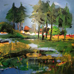 Landschaft 120 x120, vermietet