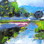 Landschaft 30 x 30 cm, verkauft