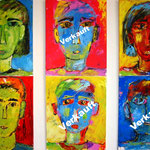  Die Hässlichen-Hübschen 100 x 80 cm (6-teilig)