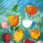 Blumen 100 x 80 cm