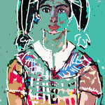 Frau 20 x 30 cm