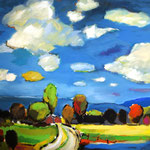Landschaft 140 x 160 cm, verkauft