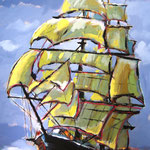Schiff 120 x 80 cm, verkauft