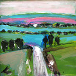 Landschaft 30 x 30 cm, verkauft