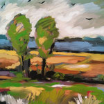 Landschaft 120 x 120 cm