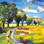 Landschaft 100 x 100 cm, verkauft