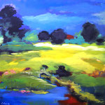 Landschaft 100 x 100 cm, verkauft