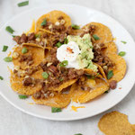 easy beef taco nachos