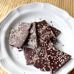 Chocolate coffee quinoa crunch bars