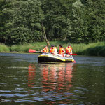 Rafting, Schlauchboot, Kanu, Schwarzer Regen, Bayerischer Wald, Rafting am Regen, Wildwasser