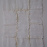 Gauze, thread. 11" X 8."