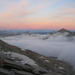 Sonnenuntergang, Grimsel, Bern, Schweiz.