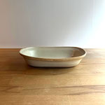 耐熱楕円鉢　¥4500-　　白　在庫2点　