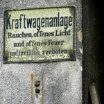 altes Schild in den alten Mannesmannhöfen Düsseldorf