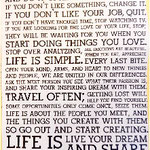 Life is... by Holstee Manifesto