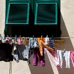 Wäsche in Ligurien