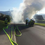 Brand einer Mulde
