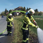 Brand einer Böschung