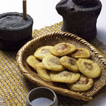 koreanische Pfannkuchen "Bindaeddeok" aus Mungobohnen