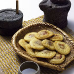 koreanische Pfannkuchen "Bindaeddeok" aus Mungobohnen