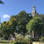 Jardin Anglais Clocher église St Sauveur _ Dinan - Septembre 2019