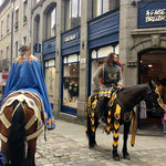 Chevaliers - centre ville de Dinan - août 2017