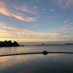 Piscine naturelle  de Dinard - coucher de soleil Octobre 2018