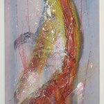 Lifeline, Acryl mit Spachtel, 120 cm x 40 cm