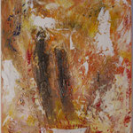 Black Line, Acryl mit Spachtel, 80 cm x 80 cm