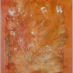 Erde, Acryl mit Spachtel, 80 cm x 80 cm