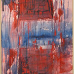 Frauenkampf, Acryl mit Spachtel, 80 cm x 60 cm