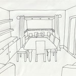 farnham - client needed help with layout in a new dining room