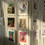 Galerie-Wand im Foyer. Foto von Martin van Ooyen - Ernst-Ludwig-Buchmesse 2018
