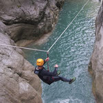 Tyrolienne canyoning saint auban