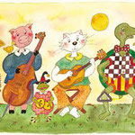 Orchestre animalier . Format: 90x35 (  euros + FP )