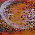 Peinture abstraite de Bernard Legros artiste peintre à Perpignan