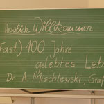 „(fast) 100 Jahre gelebtes Leben“        mit Dr. Adalbert Mischlewski,
