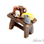 Mesa con comida y ratón (Ref. 3674)