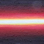 Horizont gerade // Größe  1,50 x 0,60 m  -   Sandwelten // Frank Walter - Bilder aus Sand auf Leinwand mit Acrylfarbe