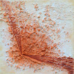 Fächer // Größe 0,90 x 0,90 m  -   Sandwelten // Frank Walter - Bilder aus Sand auf Leinwand mit Acrylfarbe