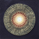 Mandala // Größe 1,00 x 1,00 m  -   Sandwelten // Frank Walter - Bilder aus Sand auf Leinwand mit Acrylfarbe