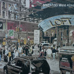 193west 42 nd street, 2011, huile sur toile, 97 cm x 130 cm
