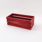 BOX16　ウッド角ペイント赤　230×105×80H　¥600