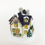 クリスマス120　赤リボン飾りHOME　110×105×117H 　￥1,000