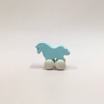 玩具137　うま　水色　　95×73H　¥400　＊オリジナルです＊